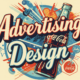 Advertising design Title with a retro coke